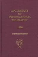 Tapa de Dictionary of international biography