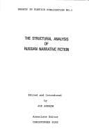 Tapa de Structural Analysis of Russian Narrative Fiction (Essays in Poetics publication)