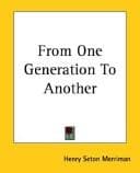 Tapa de From One Generation to Another