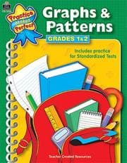 Tapa de Graphs & Patterns Grades 1-2 (Practice Makes Perfect (Teacher Created Materials))
