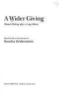 Tapa de A Wider giving