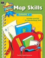 Tapa de Map Skills Grade 1 (Practice Makes Perfect)