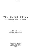 Tapa de The Haiti Files