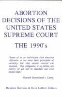 Tapa de Abortion Decisions of the United States Supreme Court