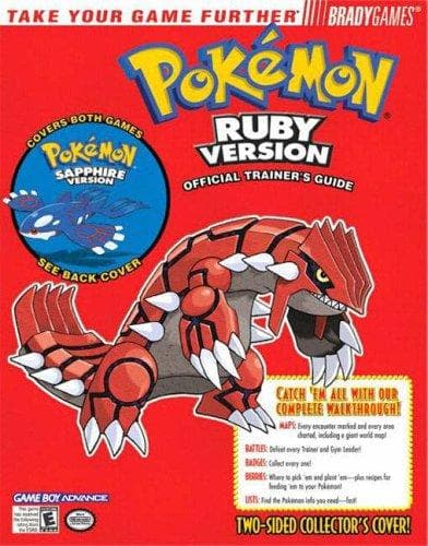 Tapa de Pokémon Ruby & Sapphire Official Trainer's Guide
