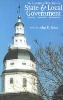 Tapa de The Lanahan Readings in State & Local Government