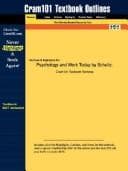 Tapa de Outlines & Highlights for Psychology and Work Today by Schultz, ISBN