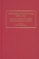 Tapa de Advocates and Activists, 1919-1941