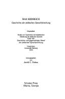 Tapa de Geschichte der jiddischen Sprachforschung