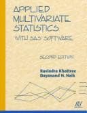 Tapa de Applied multivariate statistics with SAS software