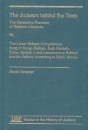 Tapa de The Judaism behind the Text IV
