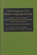 Tapa de The emergence of the modern language sciences