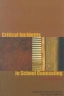 Tapa de Critical incidents in school counseling