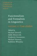 Tapa de Functionalism and formalism in linguistics