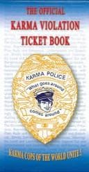 Tapa de The Official Karma Violation Ticket Book