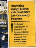 Tapa de Integrating young children with disabilities into community programmes