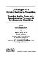 Tapa de Challenges for a service system in transition