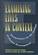 Tapa de Examining Lives in Context