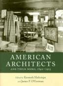 Tapa de American architects and their books, 1840-1915