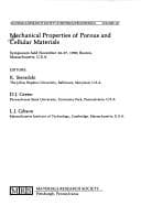 Tapa de Mechanical properties of porous and cellular materials