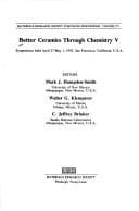 Tapa de Better Ceramics Through Chemistry V