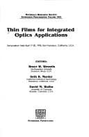 Tapa de Thin Films for Integrated Optics Applications