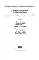 Tapa de Computational Methods in Materials Science