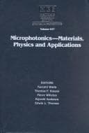 Tapa de Microphotonics