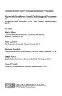 Tapa de Materials synthesis based on biological processes