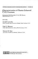 Tapa de Characterization of plasma-enhanced CVD processes