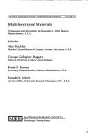 Tapa de Multifunctional Materials Vol. 175