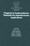 Tapa de Progress in Semiconductor Materials for Optoelectronic Applications