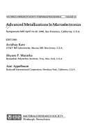 Tapa de Advanced metallizations in microelectronics