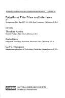Tapa de Polysilicon thin films and interfaces