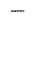 Tapa de Power Semiconductor Materials and Devices Vol. 483