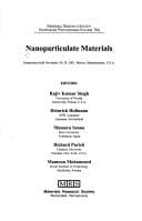 Tapa de Nanoparticulate Materials
