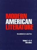 Tapa de Modern American literature