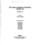 Tapa de The Object database standard, ODMG-93