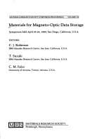 Tapa de Materials for magneto-optic data storage