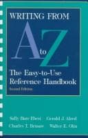Tapa de Writing from A to Z