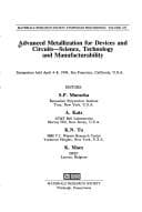 Tapa de Advanced Metallization for Devices and Circuits - Science, Technology, and Manufacturability