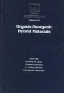 Tapa de Organic/inorganic hybrid materials