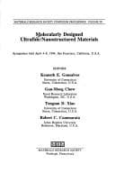 Tapa de Molecularly designed ultrafine/nanostructured materials