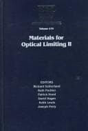 Tapa de Materials for optical limiting II