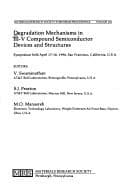 Tapa de Degradation Mechanisms in III-V Compound Semiconductor Devices and Structures