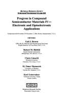 Tapa de Progress in compound semiconductor materials IV--electronic and optoelectronic applications