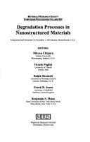 Tapa de Degradation Processes in Nanostructured Materials