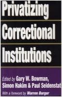 Tapa de Privatizing Correctional Institutions