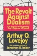 Tapa de The revolt against dualism
