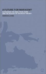 Tapa de A future for Marxism?